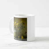 Mug Vase antique de fleurs jaunes (Devant gauche)