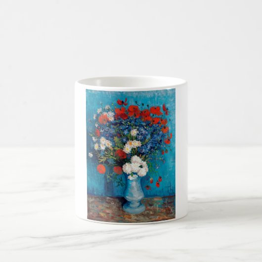 Mug Vase avec Cornflowers et Poppies, Van Gogh (Centre)