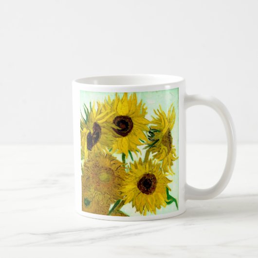 Mug Vase avec douze tournesols, beaux-arts de Van Gogh (Droite)