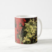 Mug Vase avec Glaïeuls, Œillets de Vincent van Gogh (Devant droit)