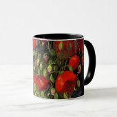 Mug Vase avec Red Poppies Vincent van Gogh. (Devant droit)