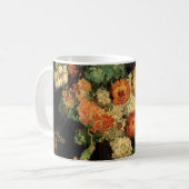 Mug Vase avec Zinnias et Geraniums, Vincent van Gogh (Devant gauche)