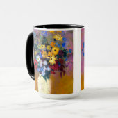 Mug Vase blanc avec fleurs Odilon Redon (Devant gauche)