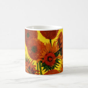 Mug Vase de fleurs avec 15 tournesols Vincent van Gogh