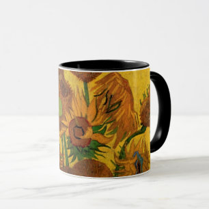 Mug Vase de fleurs avec 15 tournesols Vincent van Gogh