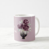 Mug Vase de jolies fleurs violettes (Devant droit)