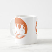 Mug Vase en céramique rétro en poterie (Devant gauche)