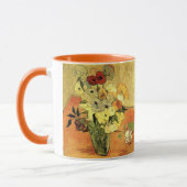 Mug Vase japonaise, Rose, Anémones par Vincent van Gog (Gauche)