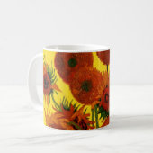 Mug Vase Still Life avec 15 tournesols Vincent van Gog (Devant gauche)