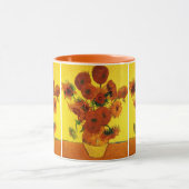 Mug Vase Still Life avec 15 tournesols Vincent van Gog (Centre)