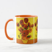Mug Vase Still Life avec 15 tournesols Vincent van Gog (Gauche)