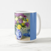 Mug Vase tranquille des fleurs Imprimer (Devant droit)