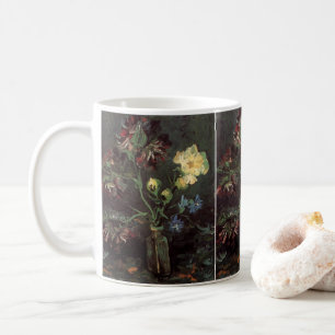 Mug Vase with Myosotis and Peonies by Vincent van Gogh