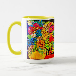 Mug Vases colorés de fleurs d'été originales