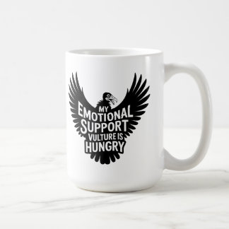 Mug Vautour de soutien émotionnel Humour Neurodivergen