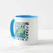 Mug Vautours de la carte du monde (Devant gauche)