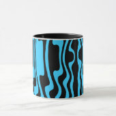 Mug Vavey Stripey - Bleu et noir (Centre)