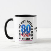 Mug VE DAY 80e anniversaire Victoire en Europe 2ÈME GU (Gauche)