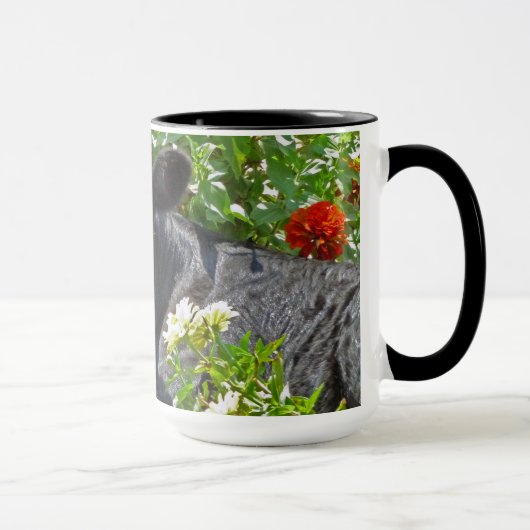 Mug Veau de bébé en fleurs (Droite)