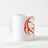 Mug Vecteur décoratif Abstrait orange (Devant gauche)