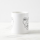 Mug vector illustration of a silhouette of a man (Centre)