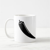 Mug vectoriel simple piment rouge noir (Gauche)