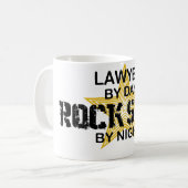 Mug Vedette du rock d'avocat par nuit (Devant gauche)