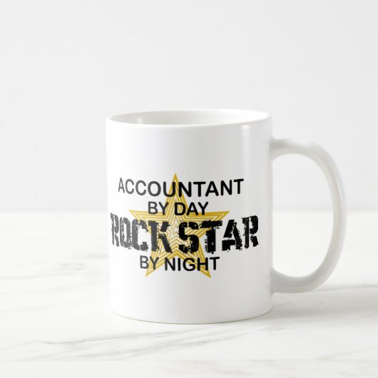 Mug Vedette du rock par nuit - comptable (Droite)