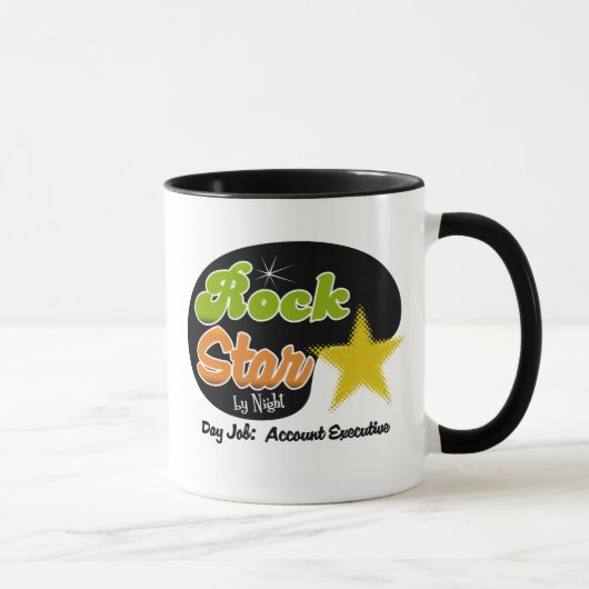 Mug Vedette du rock par nuit - responsable de budget (Droite)