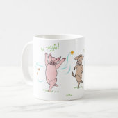 Mug vegan, cochon, vache et mouton : Be veggie ! (Devant gauche)