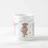Mug vegan, cochon, vache et mouton : Be veggie ! (Centre)