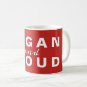 Mug Végan et fière (Devant droit)