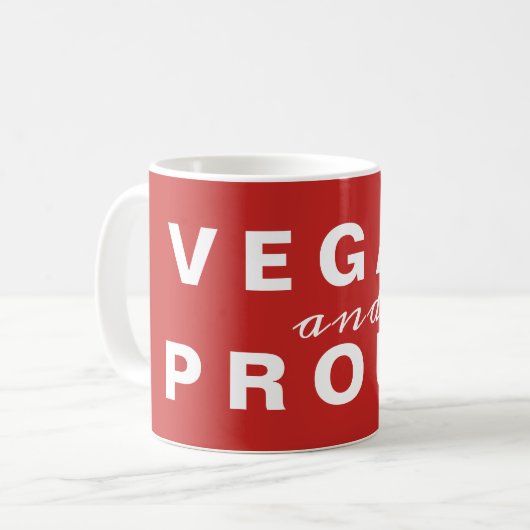 Mug Végan et fière (Devant gauche)