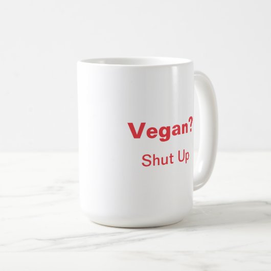 Mug Vegan ? Ferme-La. (Devant droit)