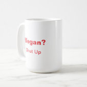 Mug Vegan ? Ferme-La. (Devant gauche)