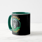 Mug Vegan Gorilla - Propulsé Par Citation Plante (Devant gauche)