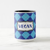 Mug Vegan (Motif Jacquard bleu) (Centre)