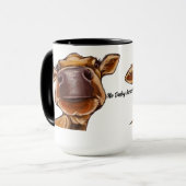 Mug Vegan Pas De Lait Ici. Belle vache (Devant gauche)