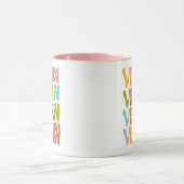 Mug Vegan rétro simple (Centre)