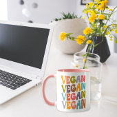 Mug Vegan rétro simple