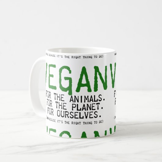 MUG VEGAN SERA THE ANIMALS (Devant gauche)