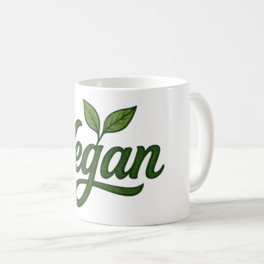 Mug Vegan vert (Devant droit)