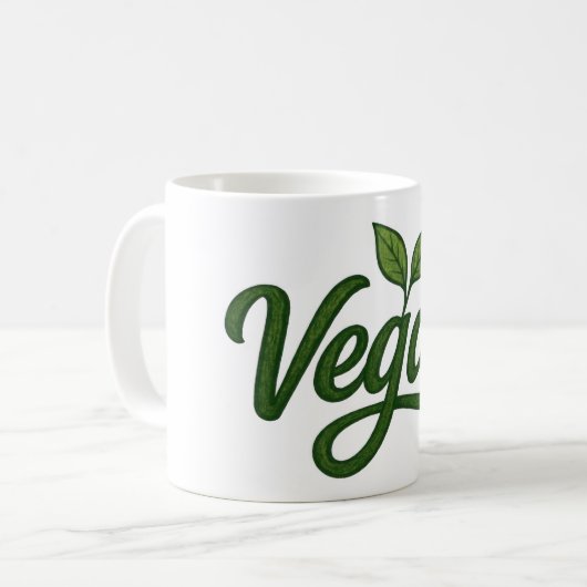 Mug Vegan vert (Devant gauche)