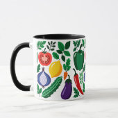Mug Vegetable pattern (Gauche)