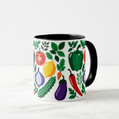 Mug Vegetable pattern (Devant droit)