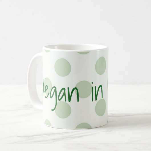 Mug Végétalien dans mon âme (Devant gauche)