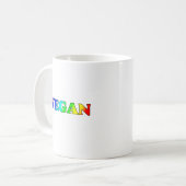 Mug Végétalien d'arc-en-ciel (Devant gauche)