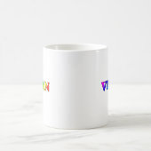 Mug Végétalien d'arc-en-ciel (Centre)