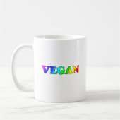 Mug Végétalien d'arc-en-ciel (Gauche)