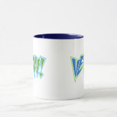Mug Végétalien de bleu de balancier (Centre)